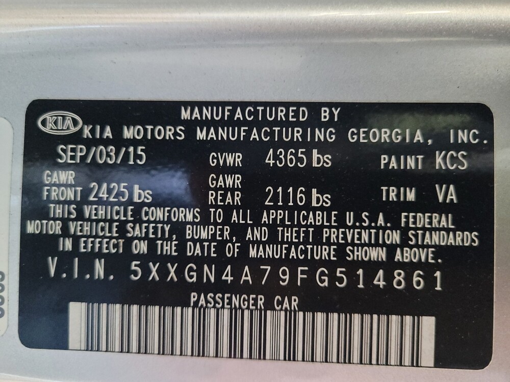 2015 Kia Optima in Tallahassee, FL 32304 - 18067853 33