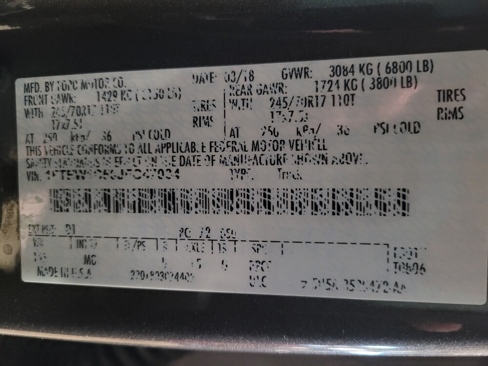 2018 Ford F150 in West Palm Beach, FL 33409 - 18067871 33