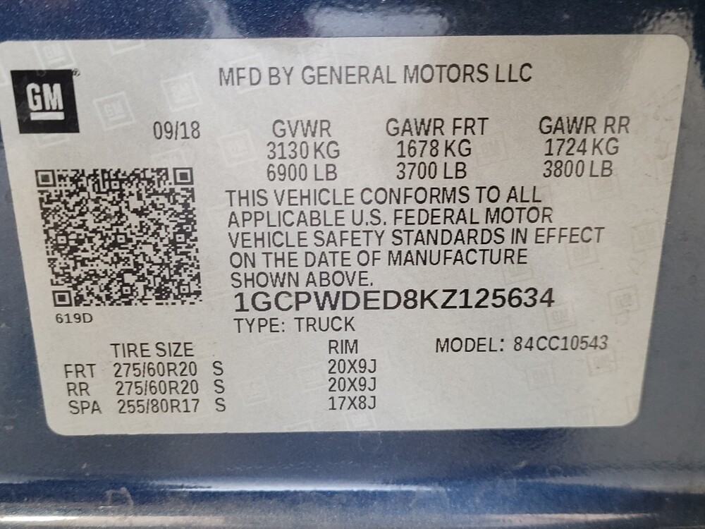 2019 Chevrolet Silverado 1500 in Lauderdale Lakes, FL 33313 - 18068230 33