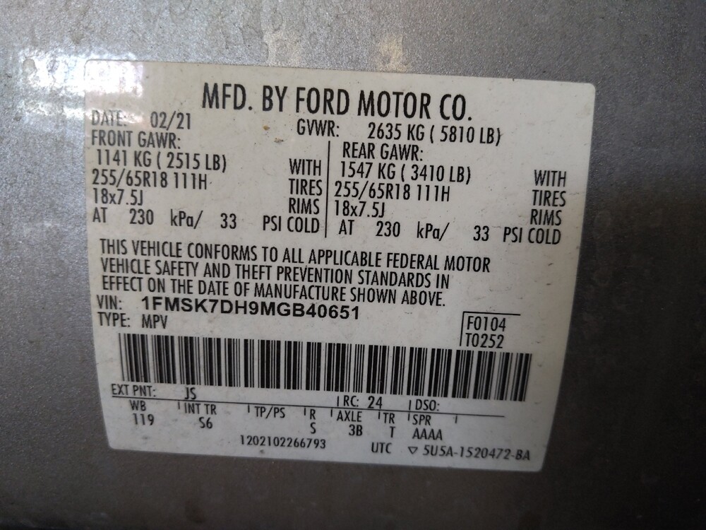 2021 Ford Explorer in Savannah, GA 31419 - 18068251 33