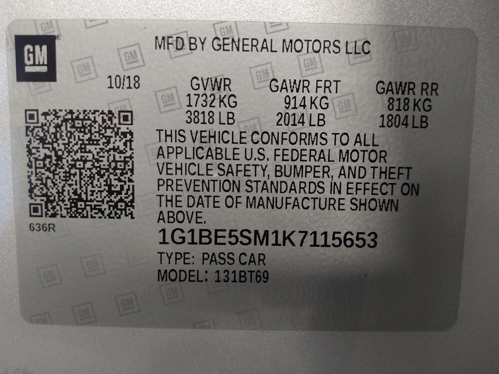 2019 Chevrolet Cruze in Live Oak, TX 78233 - 18068747 33