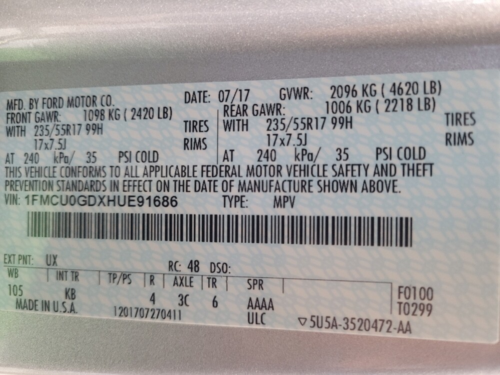 2017 Ford Escape in Bradenton, FL 34207 - 18068774 33