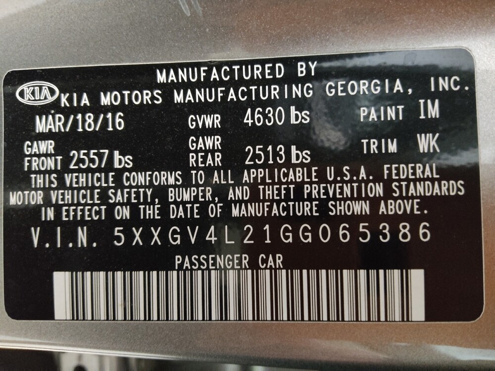 2016 Kia Optima in Colorado Springs, CO 80909 - 18069014 33