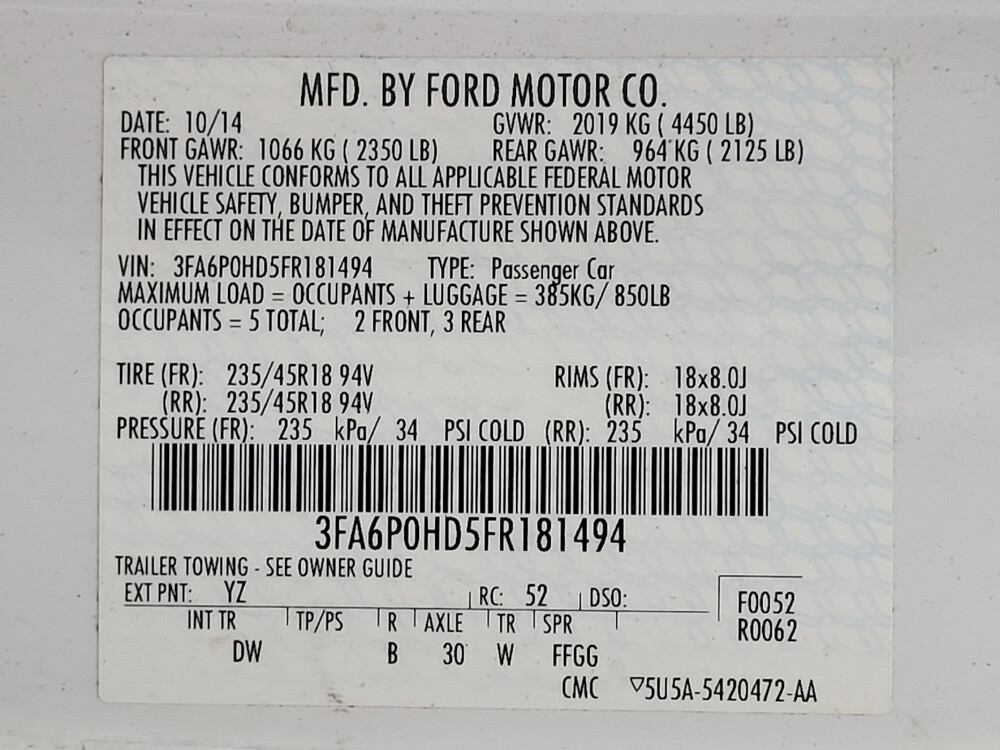 2015 Ford Fusion in Memphis, TN 38128 - 18069021 33