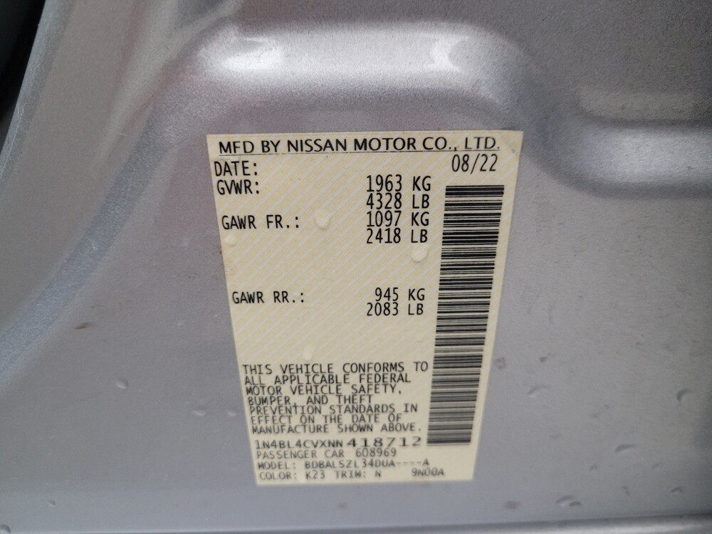 2022 Nissan Altima in Eastpointe, MI 48021 - 18069079 33