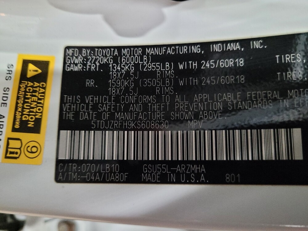 2019 Toyota Highlander in Henrico, VA 23223 - 18069090 33