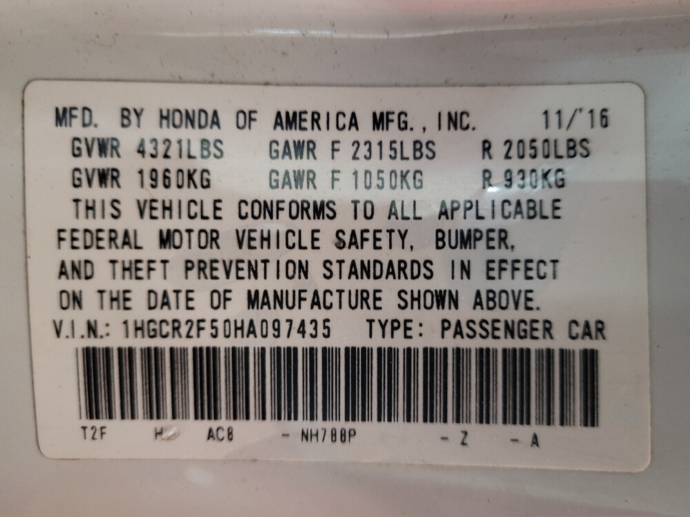 2017 Honda Accord in Raleigh, NC 27604 - 18069245 33