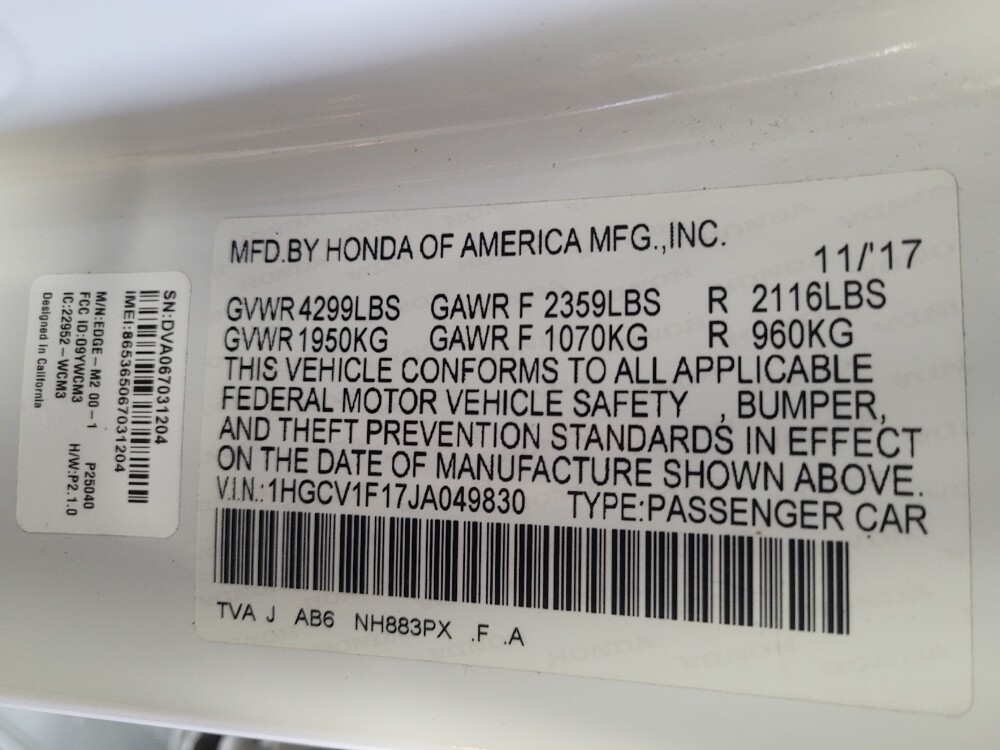 2018 Honda Accord in Morrow, GA 30260 - 18069371 33