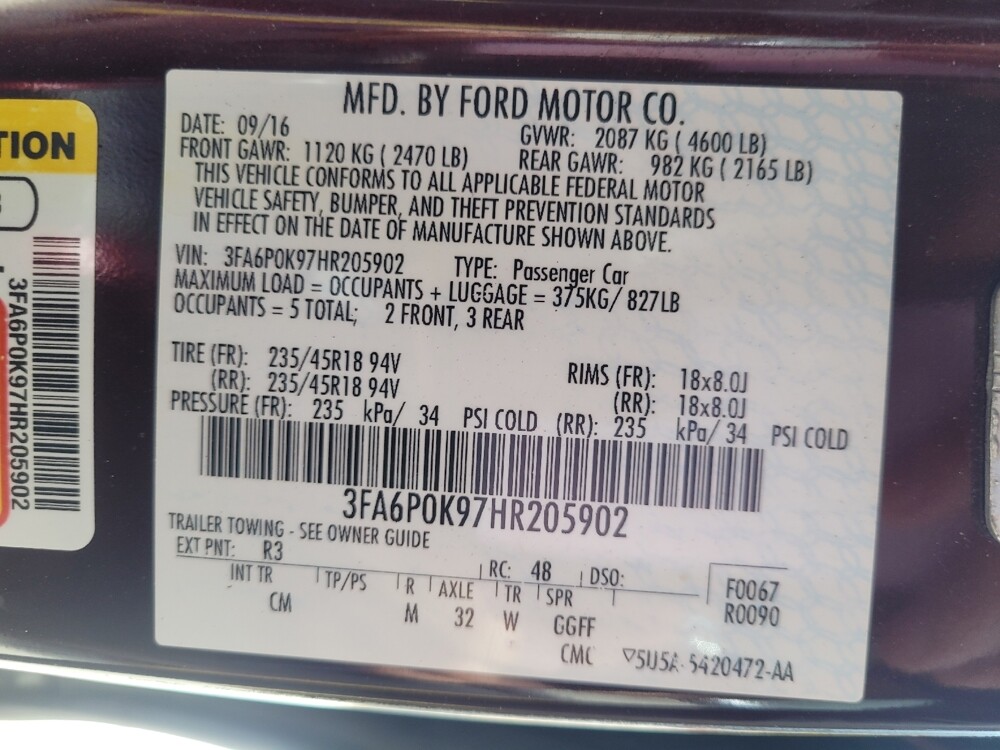 2017 Ford Fusion in Jackson, MS 39211 - 18069379 33