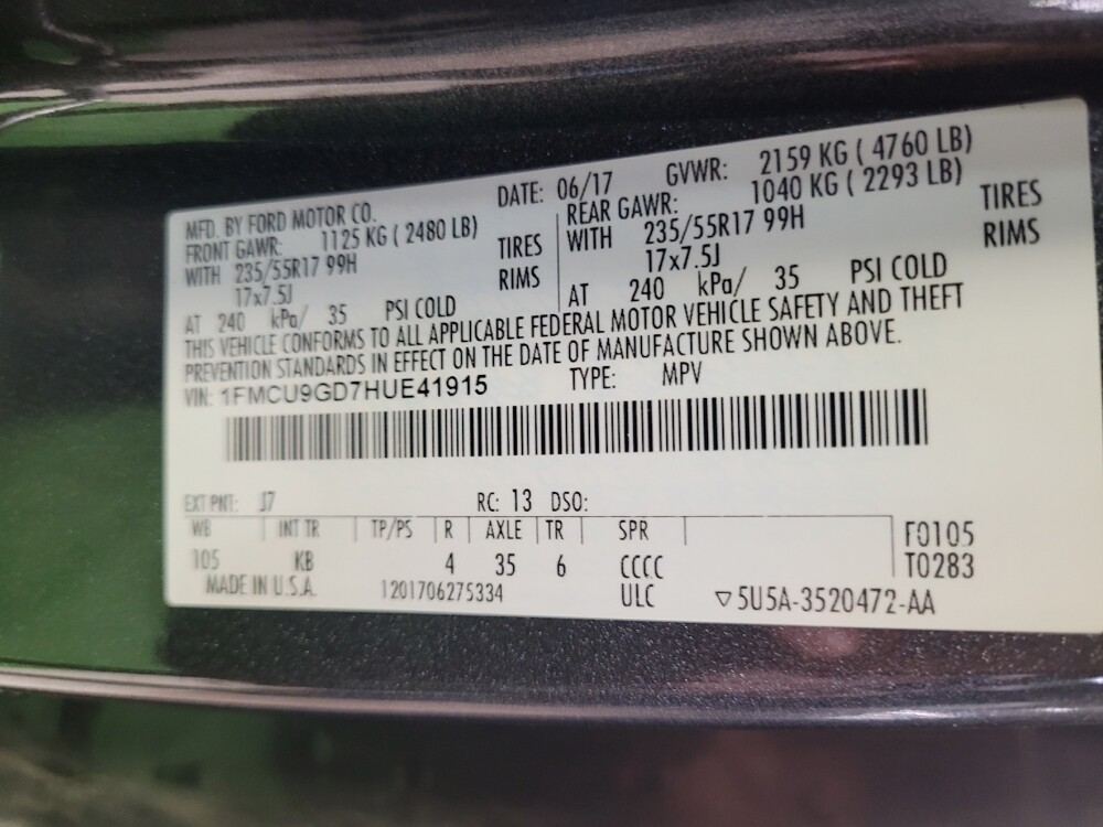 2017 Ford Escape in Tampa, FL 33612 - 18069424 33