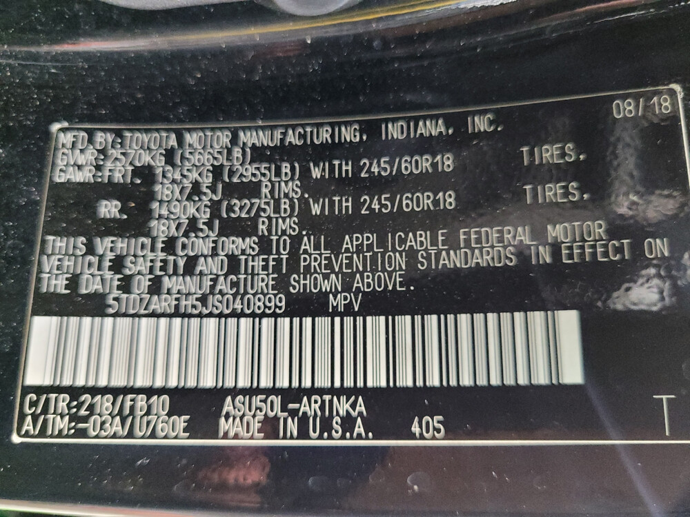 2018 Toyota Highlander in Tallahassee, FL 32304 - 18069803 33