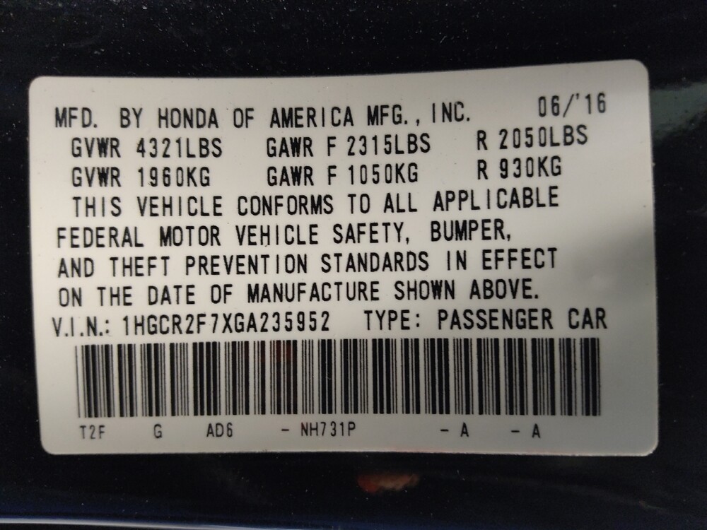 2016 Honda Accord in Houston, TX 77060 - 18069851 33