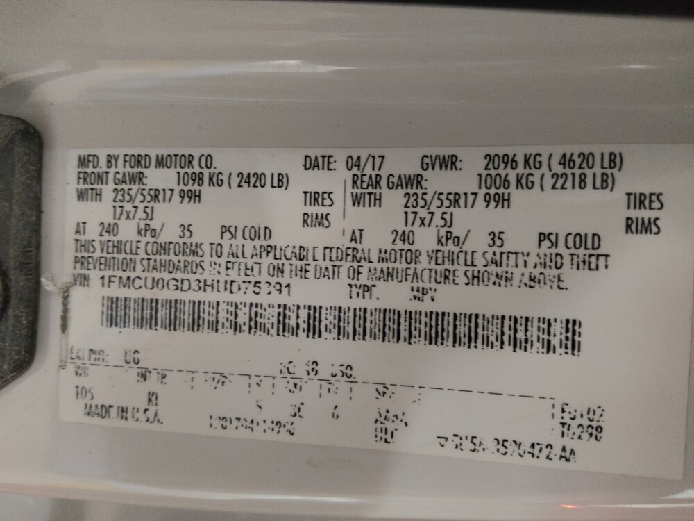 2017 Ford Escape in Columbus, GA 31909 - 18069862 33