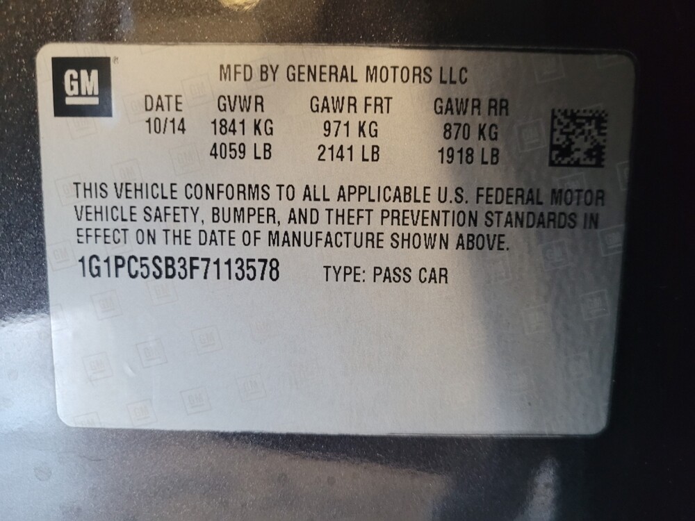 2015 Chevrolet Cruze in Pensacola, FL 32505 - 18069920 33