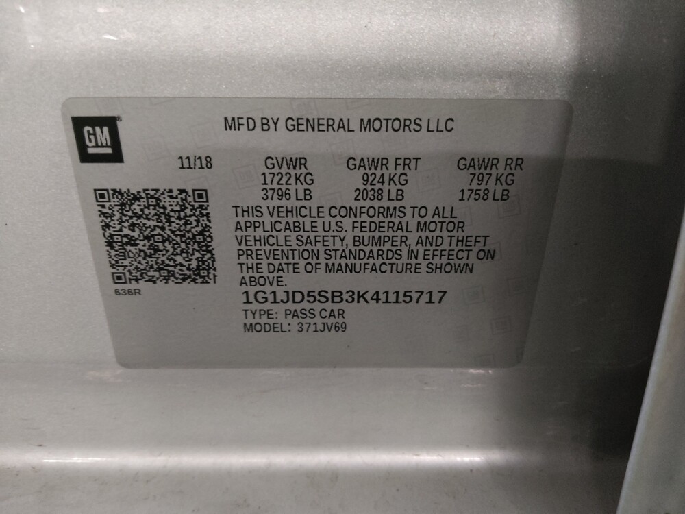 2019 Chevrolet Sonic in Fort Worth, TX 76116 - 18070005 33