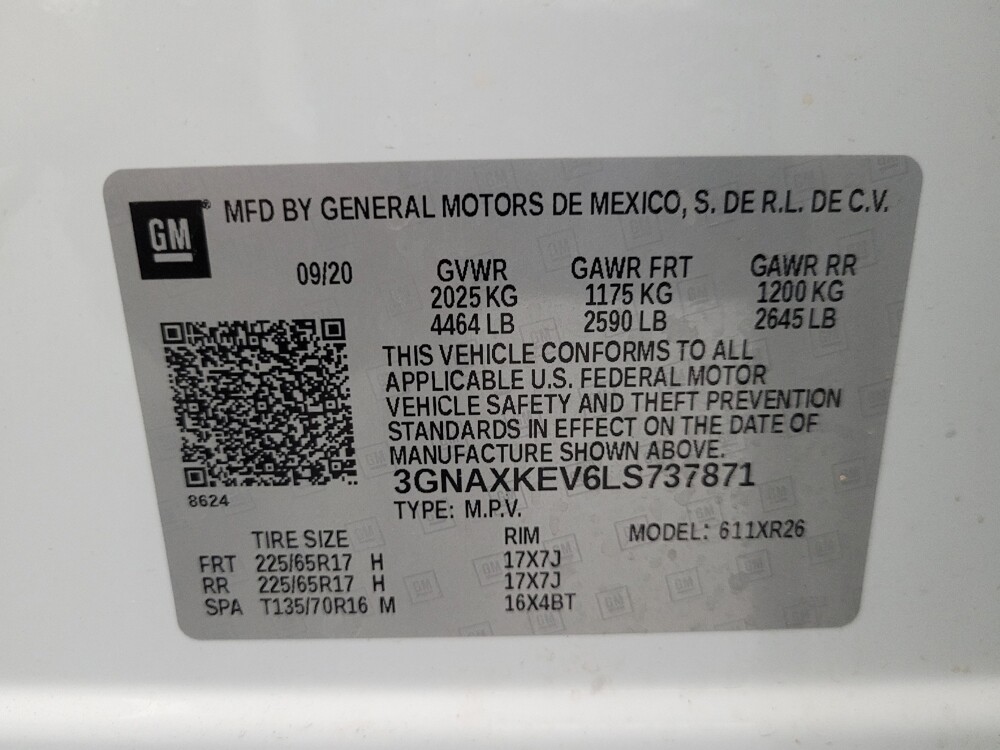 2020 Chevrolet Equinox in Phoenix, AZ 85022 - 18070016 33