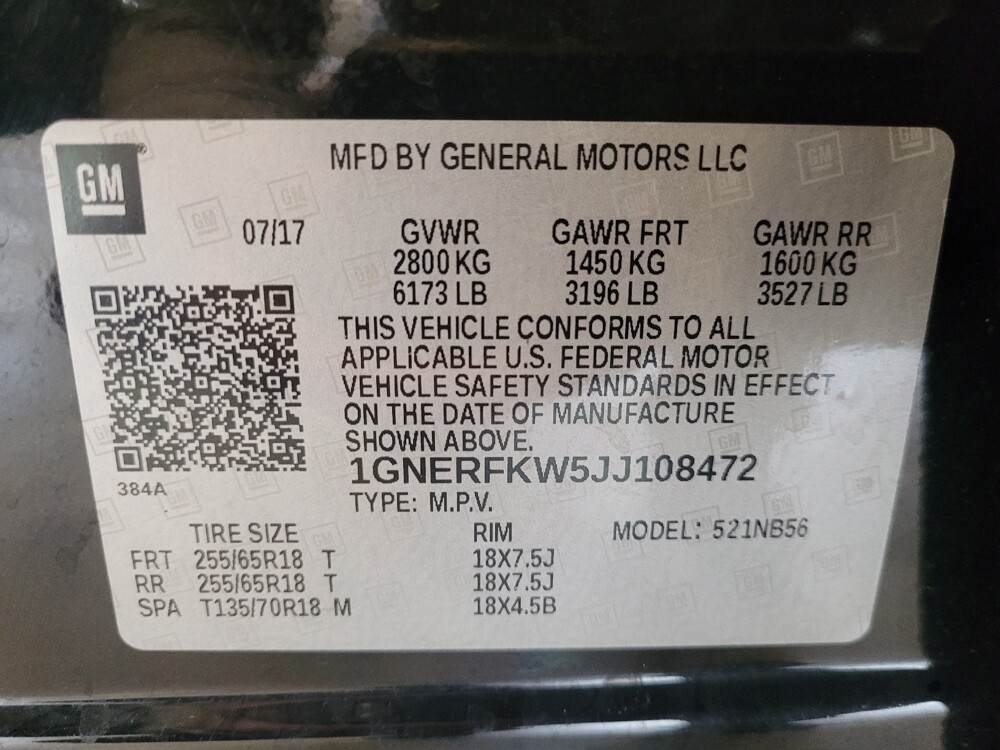 2018 Chevrolet Traverse in Kissimmee, FL 34744 - 18070035 33