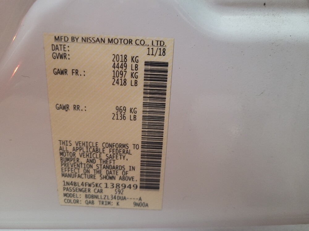 2019 Nissan Altima in Woodbridge, VA 22191 - 18070484 33