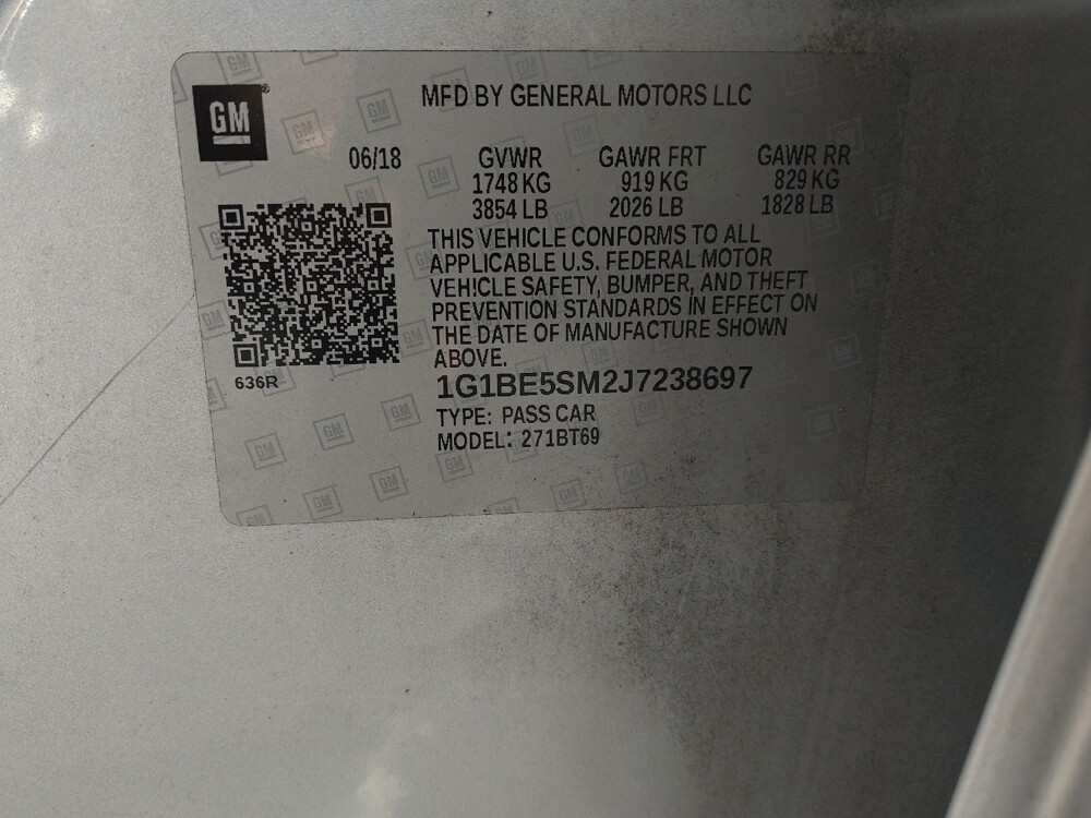 2018 Chevrolet Cruze in Knoxville, TN 37923 - 18070661 33