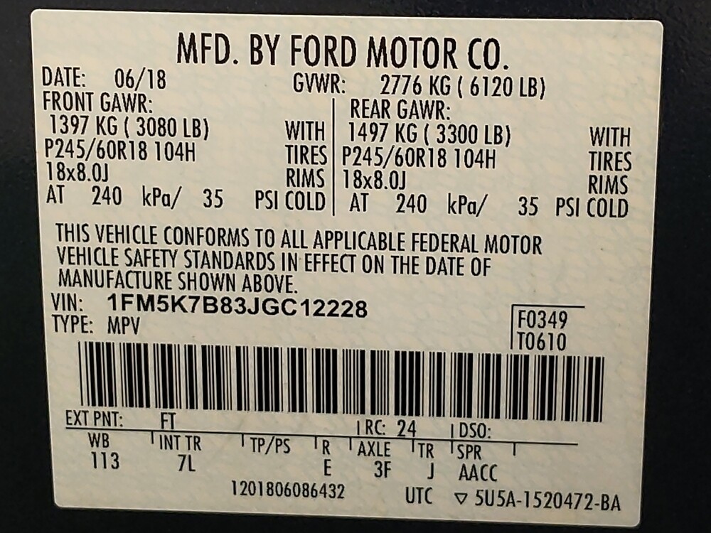 2018 Ford Explorer in Clearwater, FL 33764 - 18070710 33