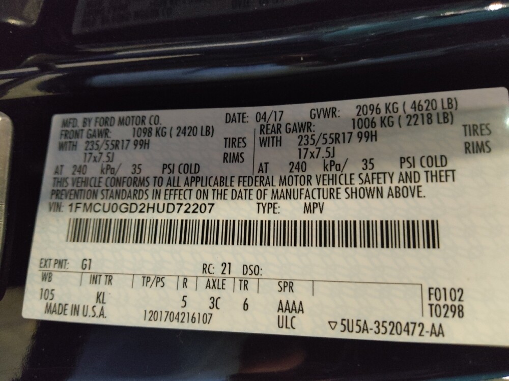 2017 Ford Escape in Clearwater, FL 33764 - 18070902 33