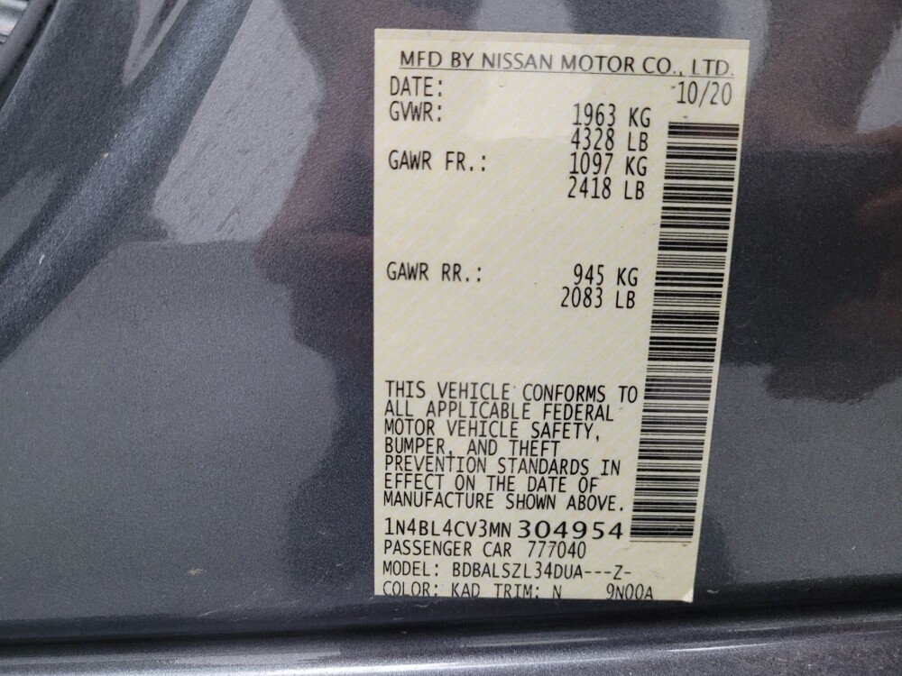 2021 Nissan Altima in Lombard, IL 60148 - 18070967 33