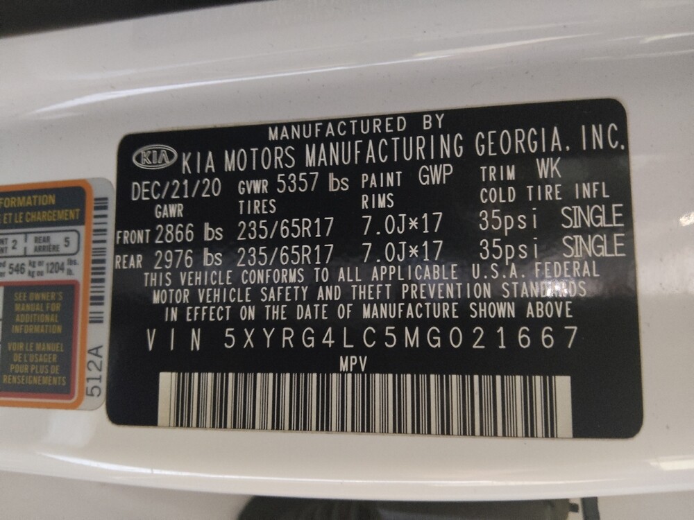 2021 Kia Sorento in Marietta, GA 30062 - 18071050 33