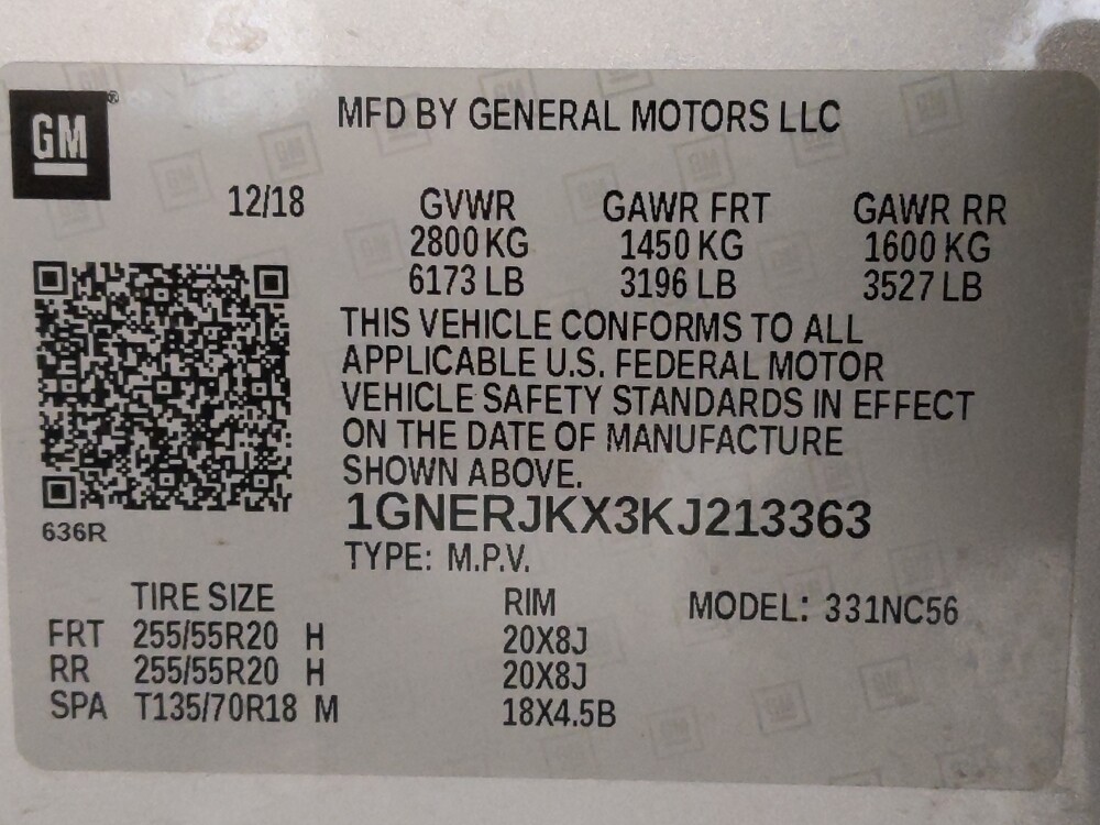 2019 Chevrolet Traverse in Houston, TX 77074 - 18071137 33