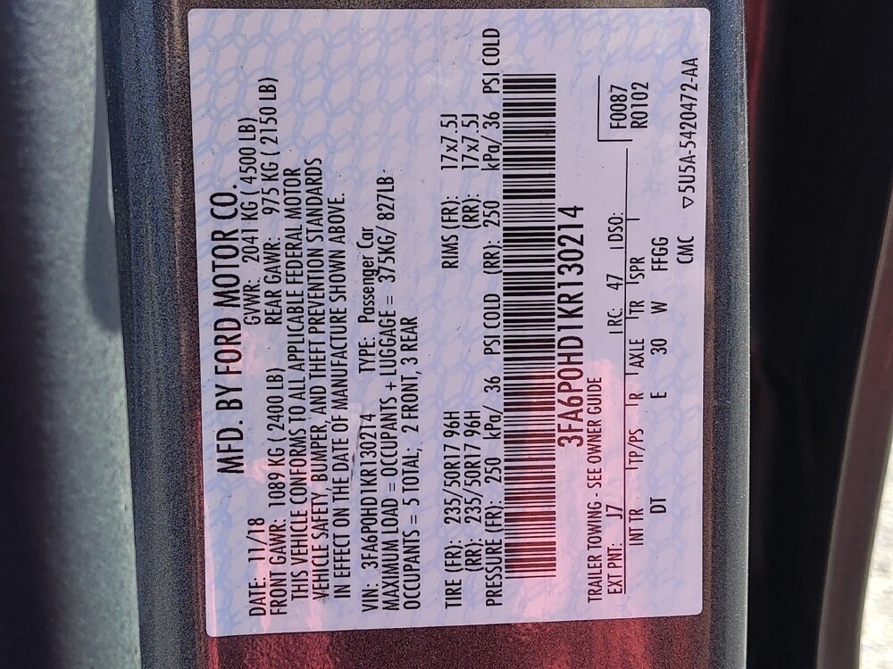 2019 Ford Fusion in Cincinnati, OH 45255 - 18071154 33