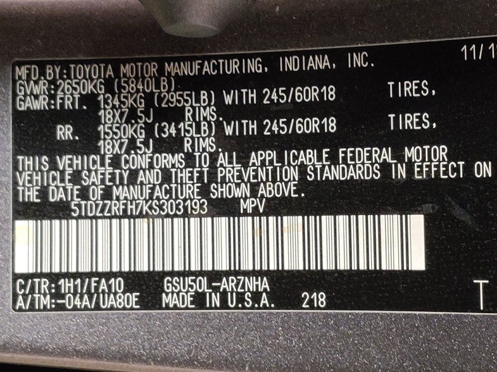 2019 Toyota Highlander in Arlington, TX 76011 - 18071333 33