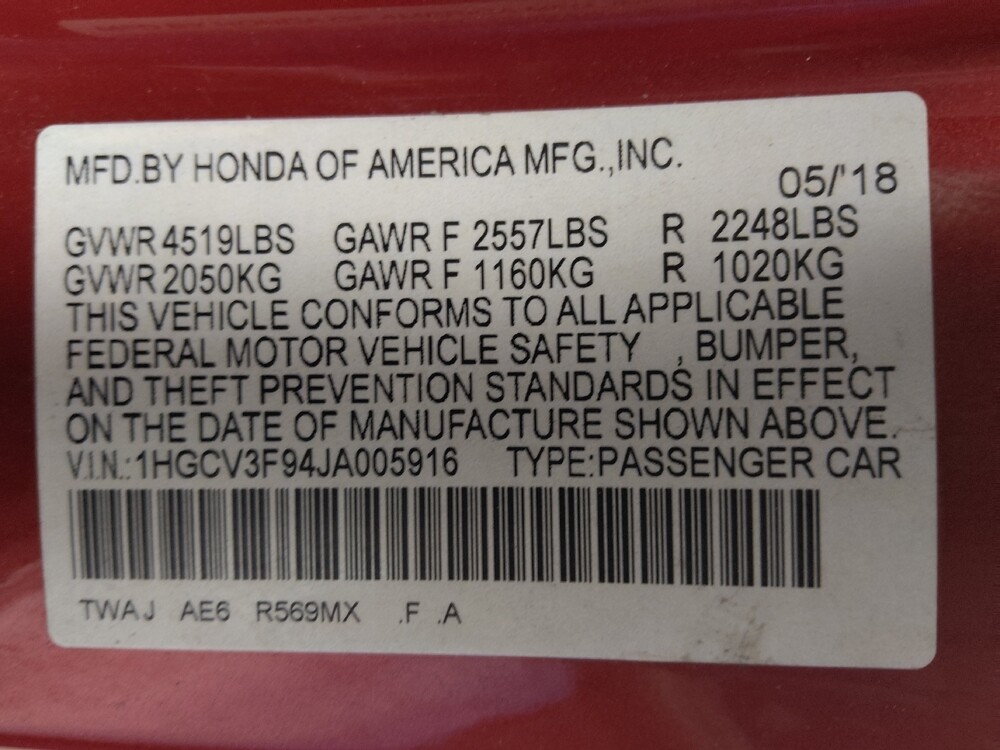 2018 Honda Accord in Houston, TX 77074 - 18071366 33