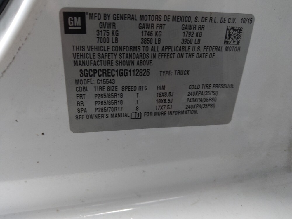 2016 Chevrolet Silverado 1500 in Pensacola, FL 32505 - 18071590 33