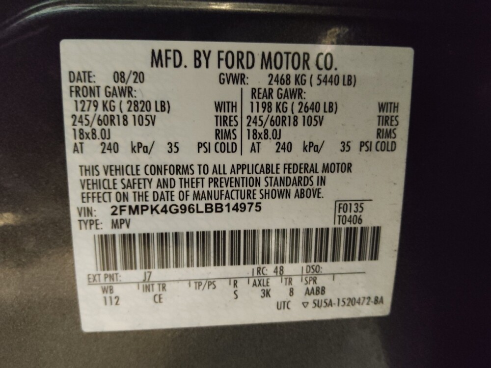 2020 Ford Edge in Greenville, NC 27834 - 18071806 32