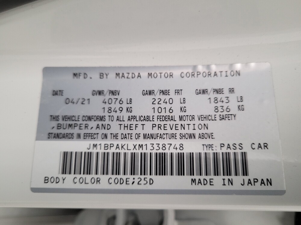 2021 MAZDA MAZDA3 in Sacramento, CA 95821 - 18072115 33