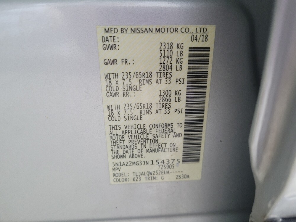 2018 Nissan Murano in Stone Mountain, GA 30083 - 18072173 33