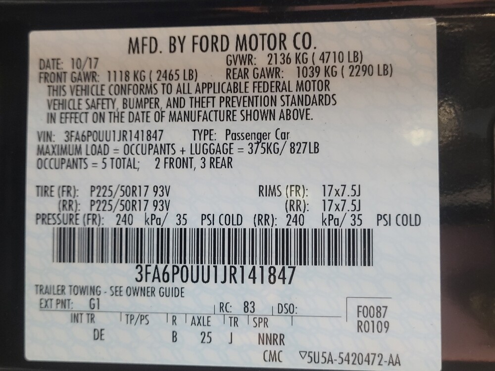 2018 Ford Fusion in Charlotte, NC 28213 - 18072258 33