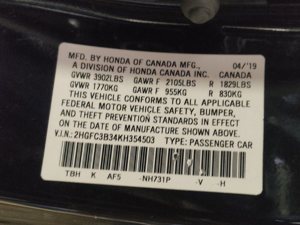 2019 Honda Civic in Jacksonville, FL 32210 - 18072310 33