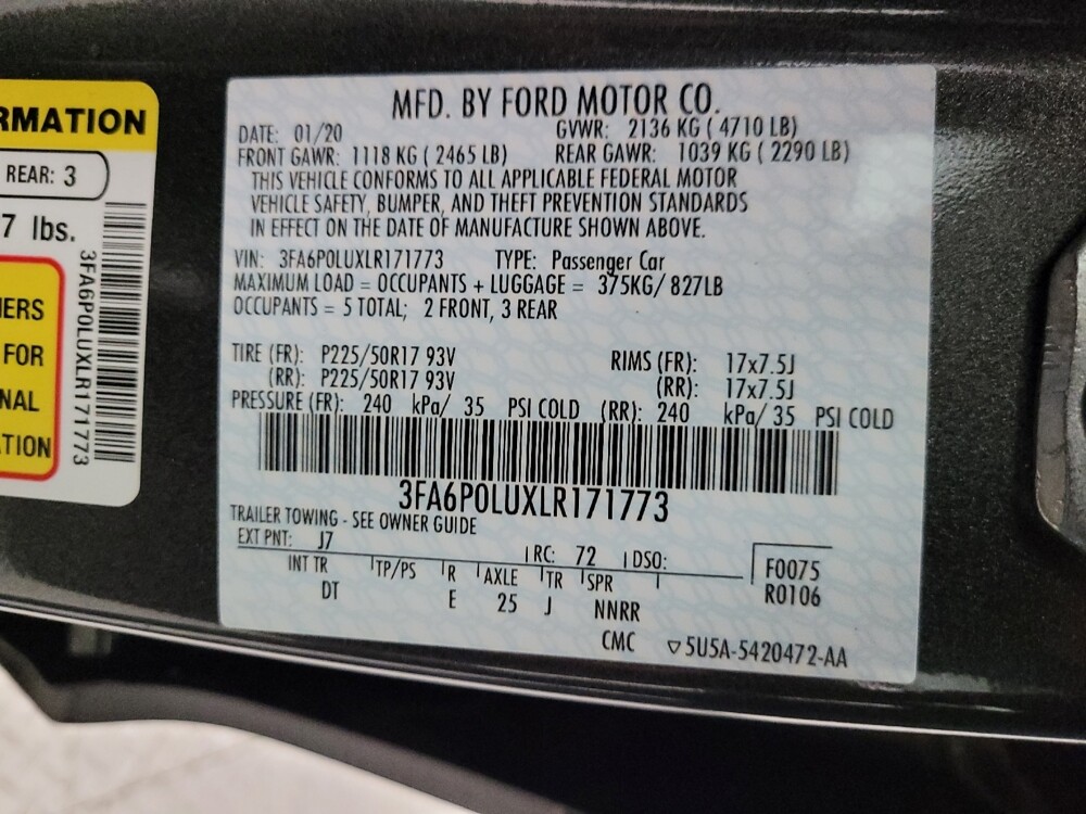 2020 Ford Fusion in Albuquerque, NM 87123 - 18072348 33