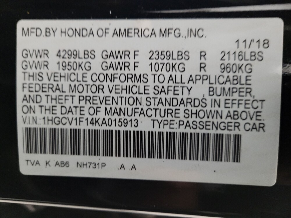 2019 Honda Accord in Albuquerque, NM 87123 - 18072382 33