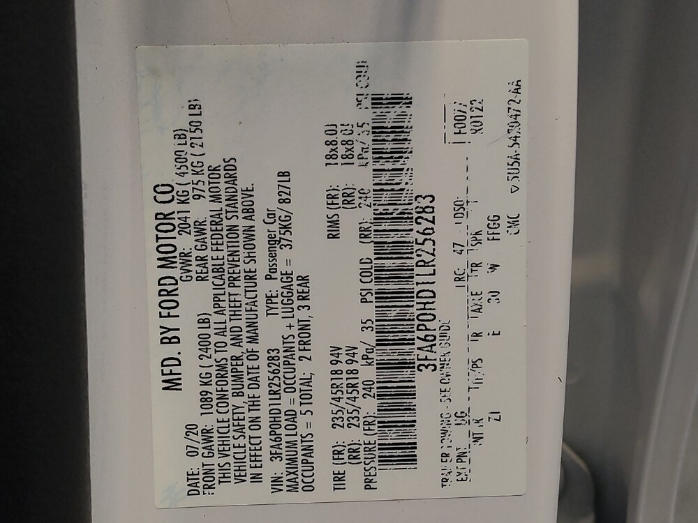 2020 Ford Fusion in Cincinnati, OH 45255 - 18072637 33