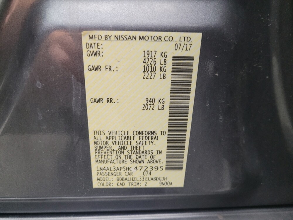 2017 Nissan Altima in Taylor, MI 48180 - 18072677 33