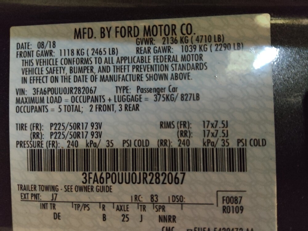 2018 Ford Fusion in Charlotte, NC 28213 - 18073152 33