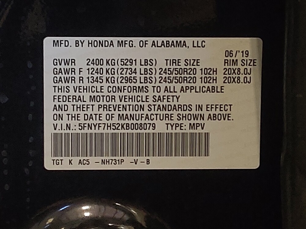 2019 Honda Passport in West Palm Beach, FL 33409 - 18073161 33