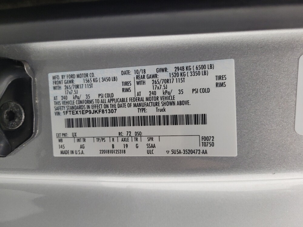 2018 Ford F150 in Las Vegas, NV 89104 - 18073208 33