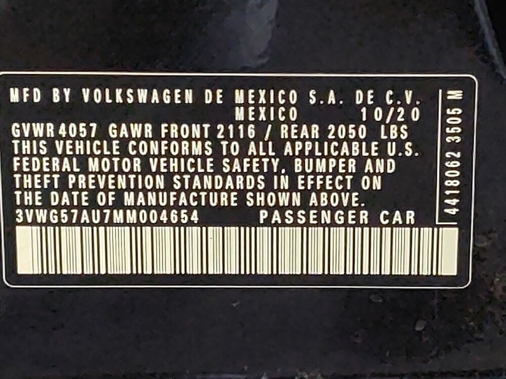 2021 Volkswagen Golf in Houston, TX 77034 - 18073252 33