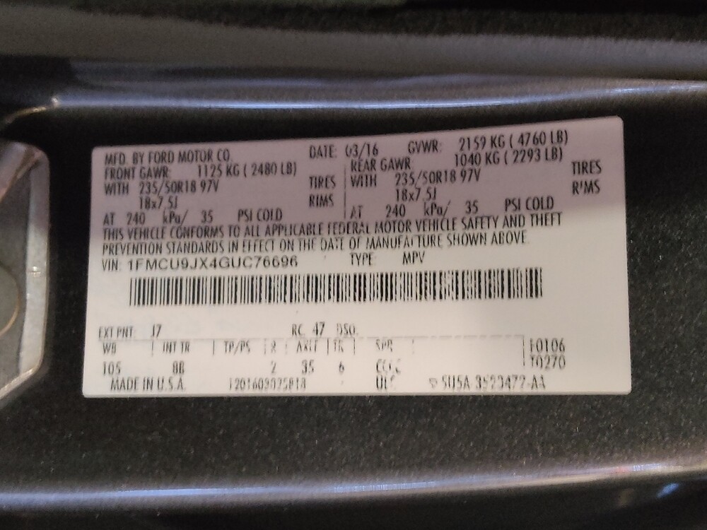 2016 Ford Escape in Pensacola, FL 32505 - 18073355 33