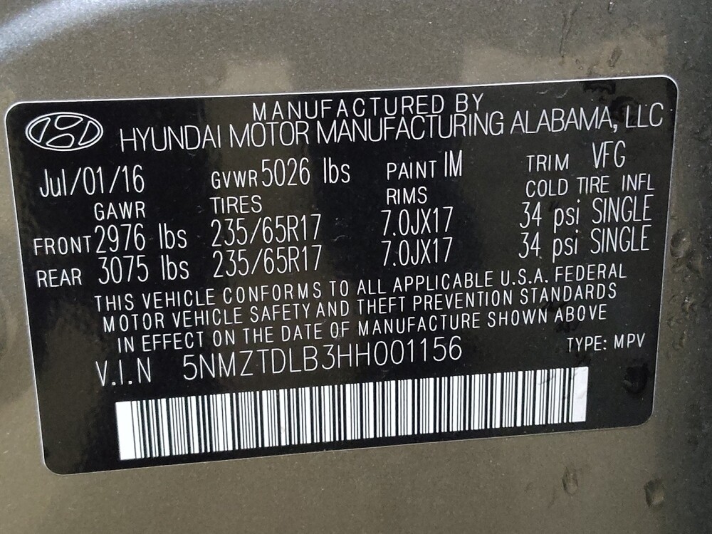 2017 Hyundai Santa Fe in Charlotte, NC 28273 - 18073445 33