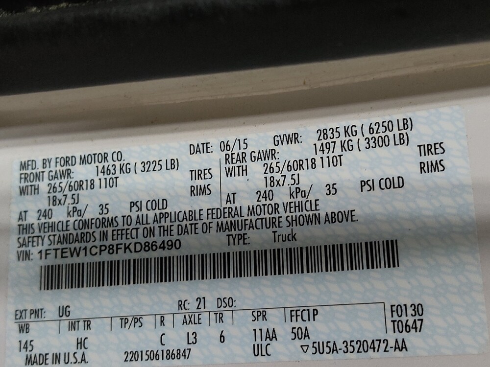 2015 Ford F150 in Gastonia, NC 28056 - 18073794 33