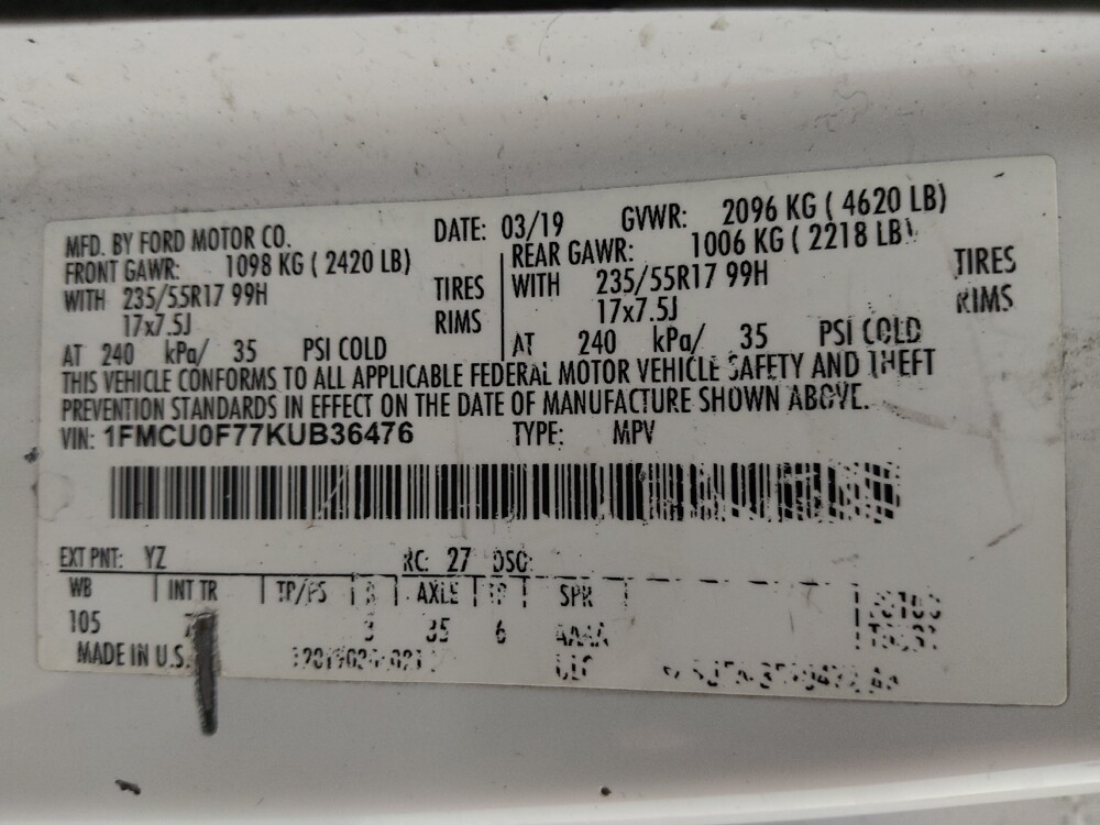 2019 Ford Escape in Tyler, TX 75701 - 18073831 33