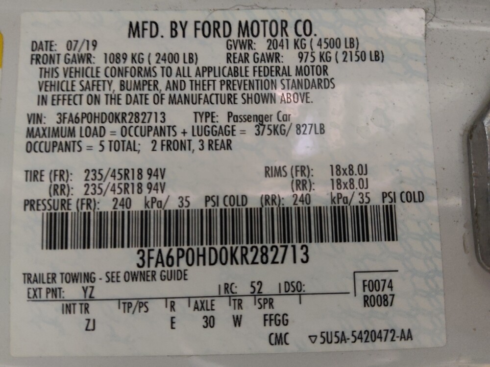 2019 Ford Fusion in Houston, TX 77074 - 18073844 33